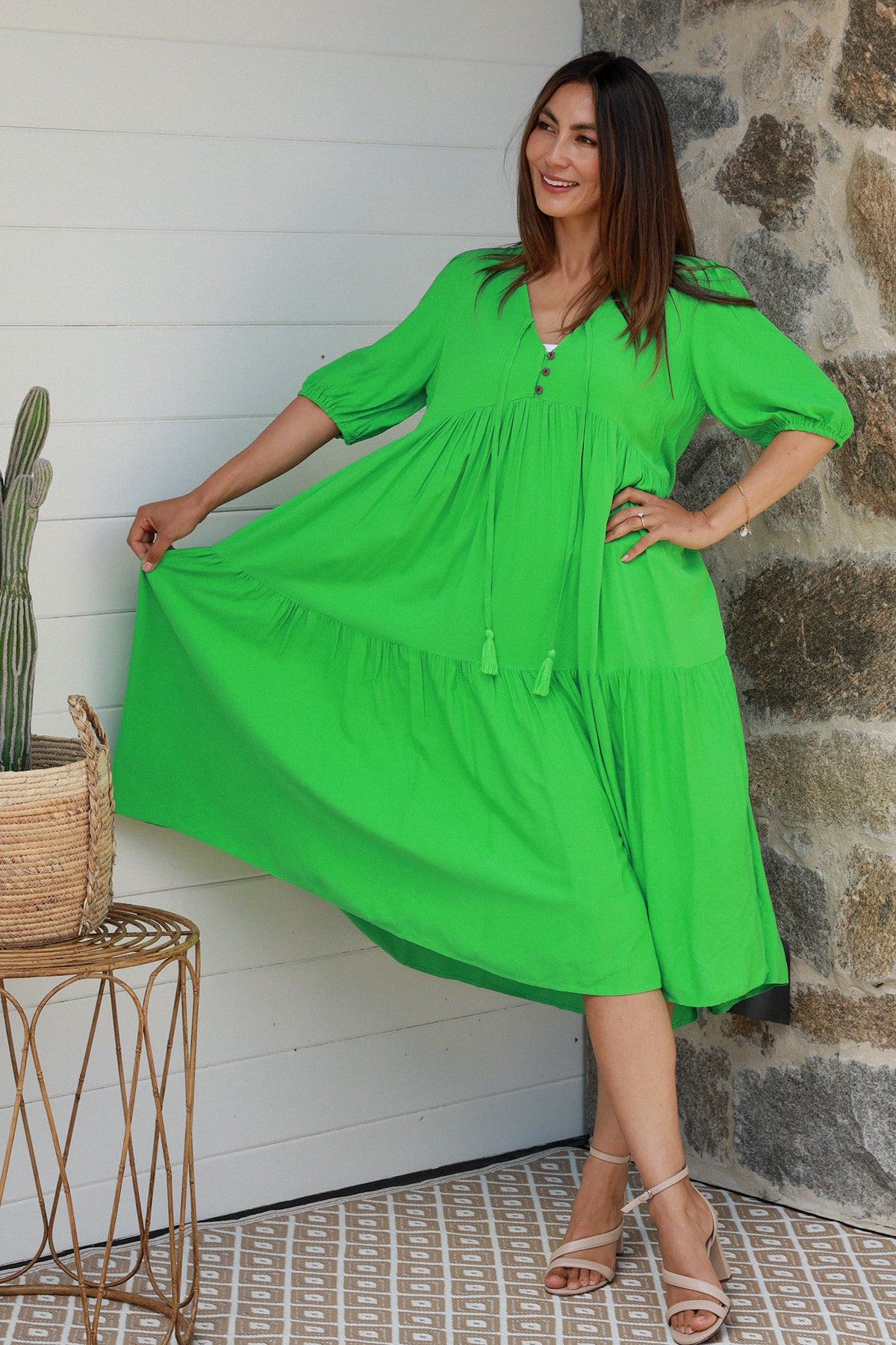 Charleigh Green Mini Dress