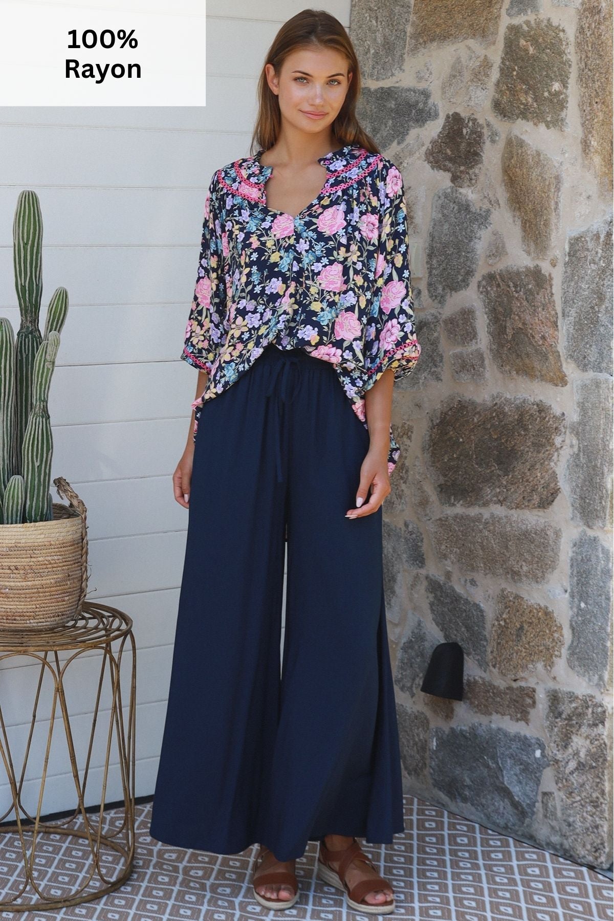 Esme Navy Pants