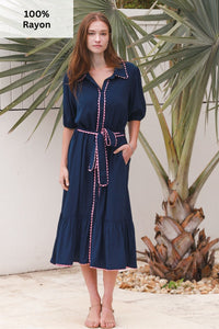 CP0160CH Rayon Midi Dress
