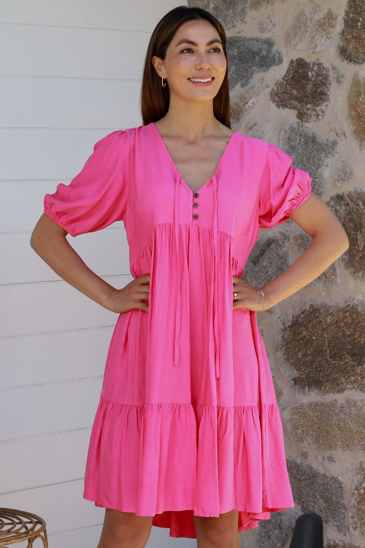 Lyra Pink Mini Dress