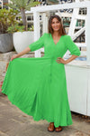 Maleah Lime Green Maxi Dress