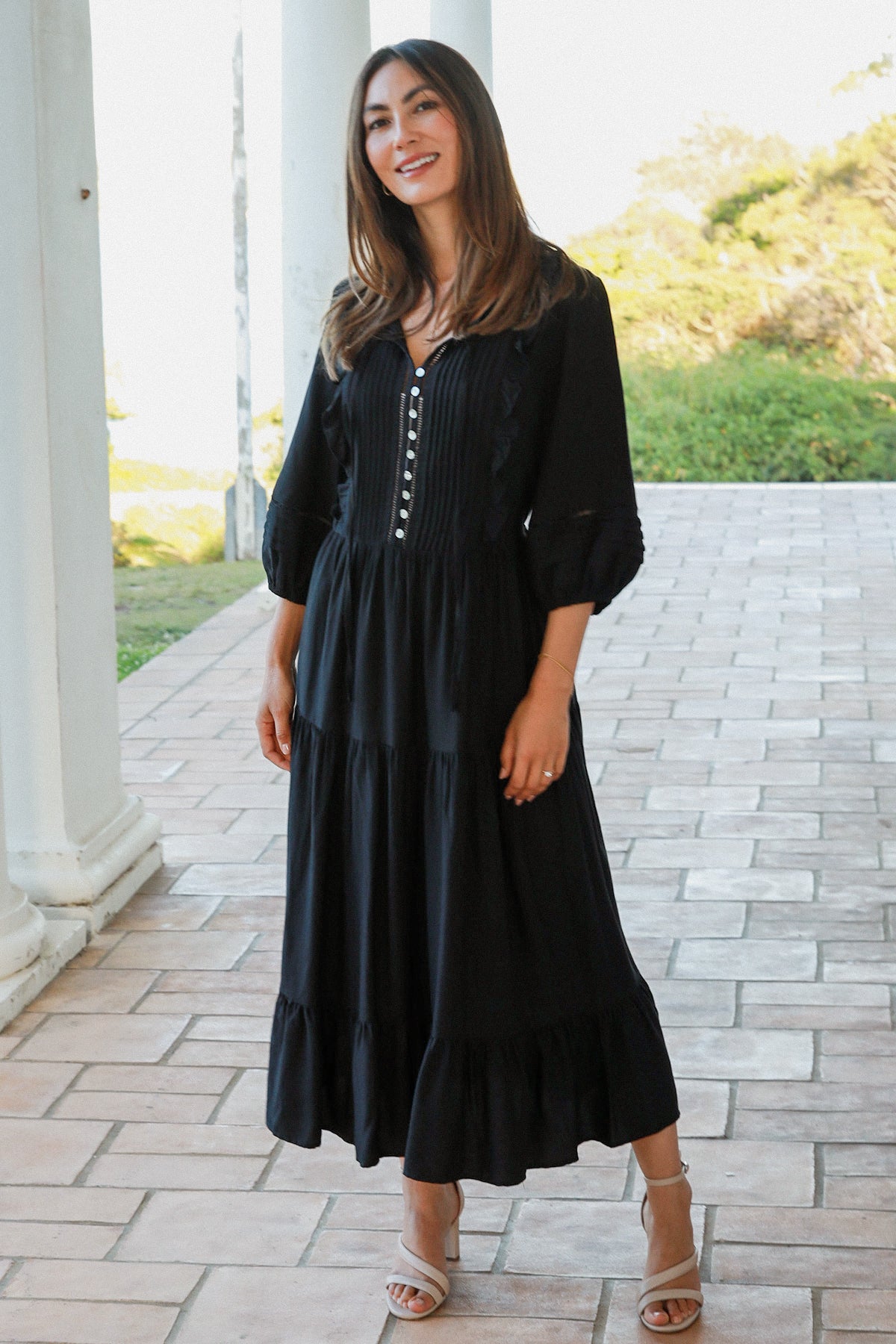 Mykah Black Midi Dress