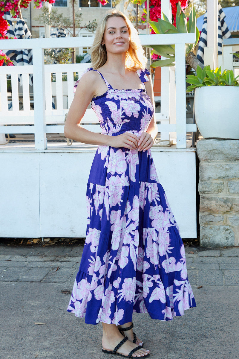 Betty Purple Slip Maxi Dress
