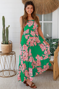 Betty Green Maxi Dress
