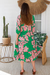 Betty Green Midi Dress