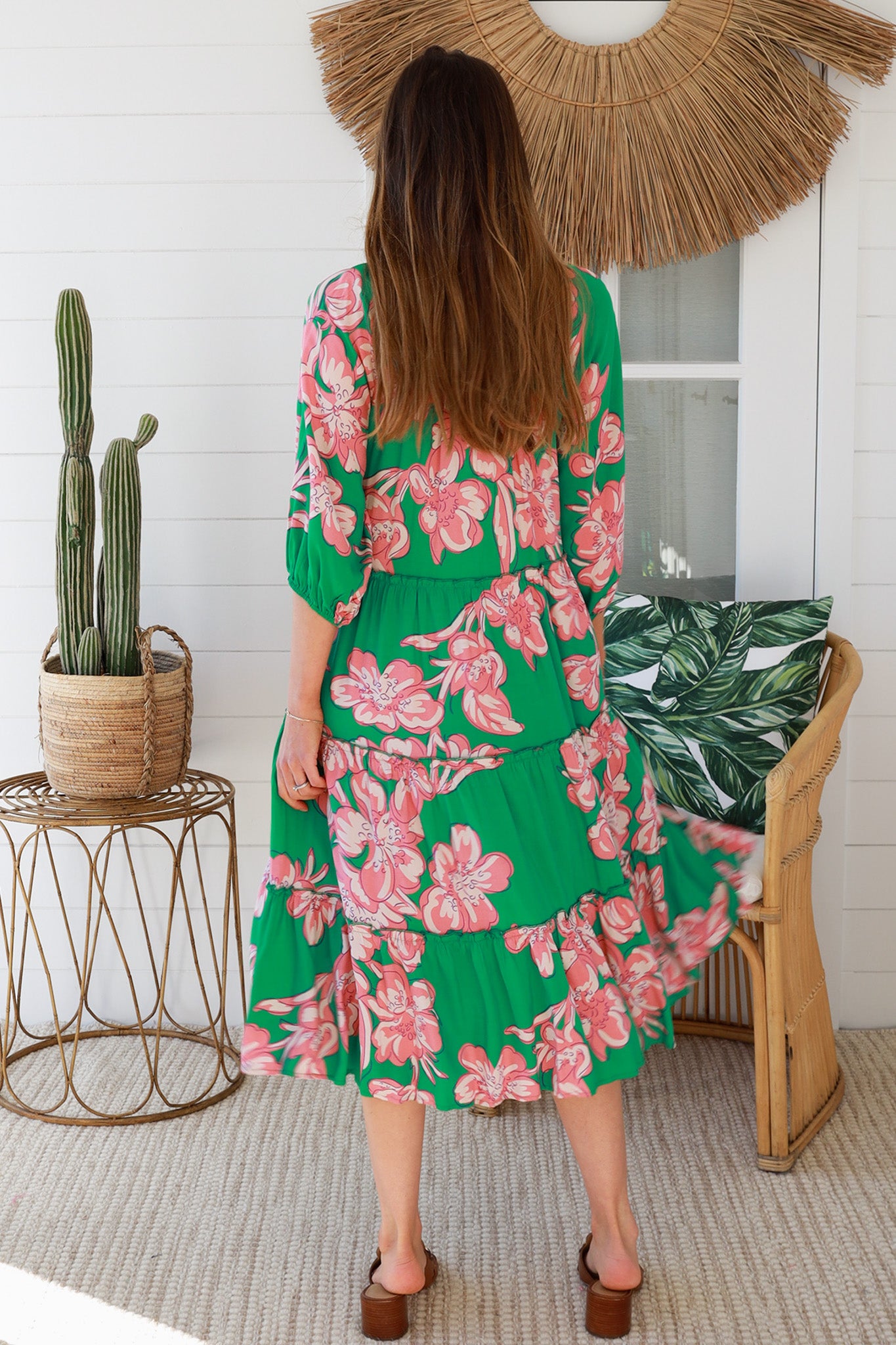 Betty Green Midi Dress