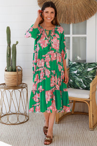 Betty Green Midi Dress