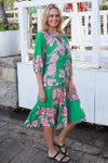 Betty Green Midi Dress