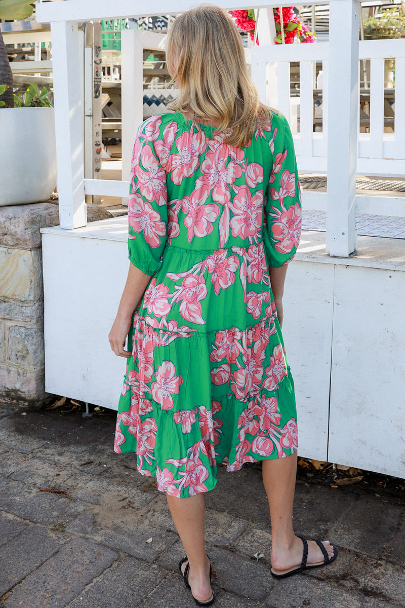 Betty Green Midi Dress