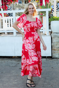 Juliette Betty Pink Maxi Dress