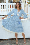 Beverly Blue Midi Dress