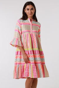 AM11213 Jacquard Cotton Dress