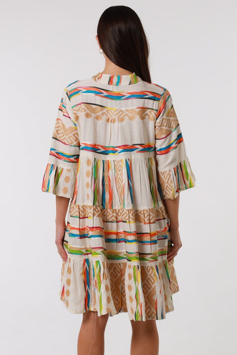AM11214 Jacquard Cotton Dress
