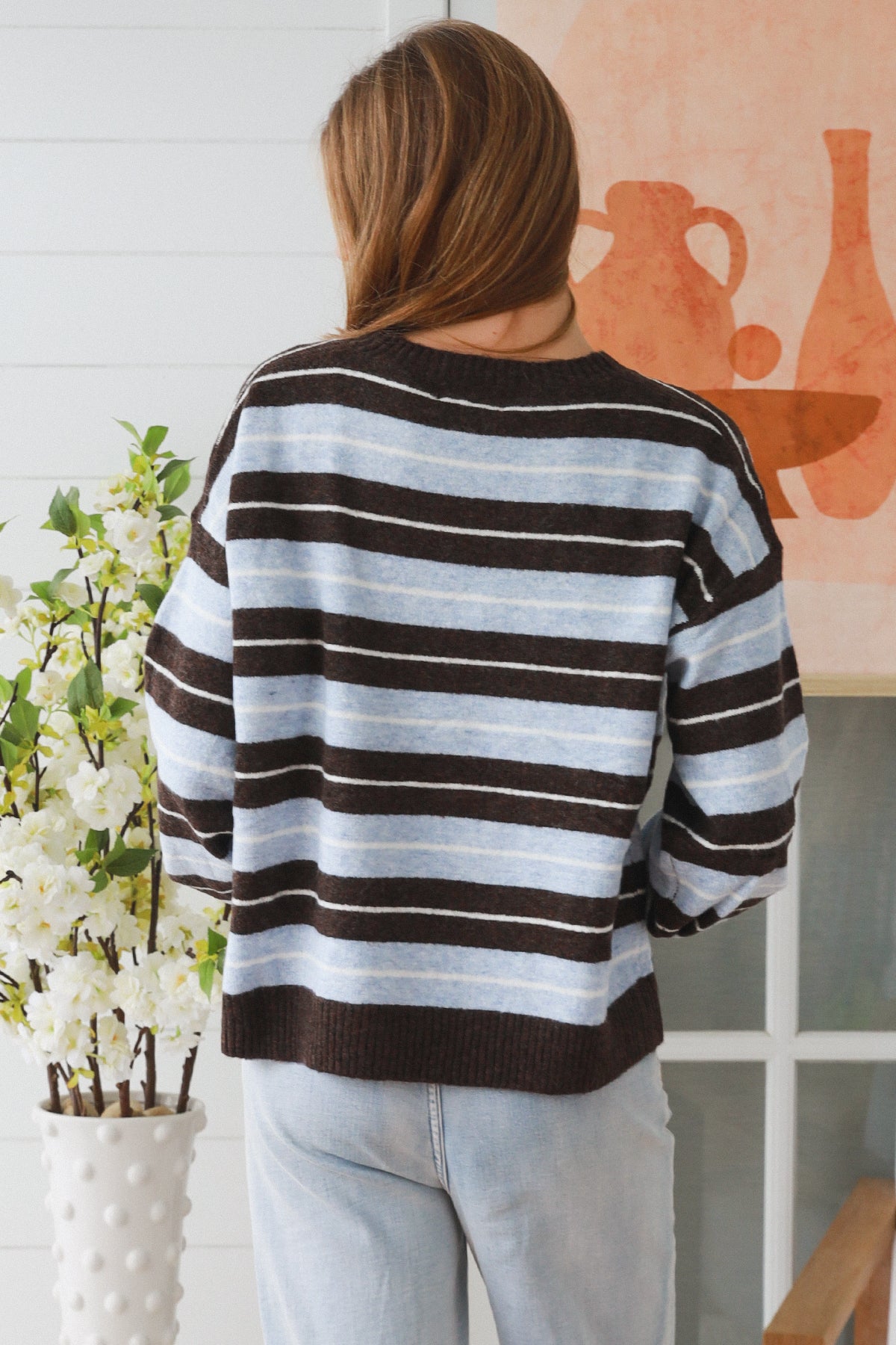 CA0395 BLUE/COFFEE