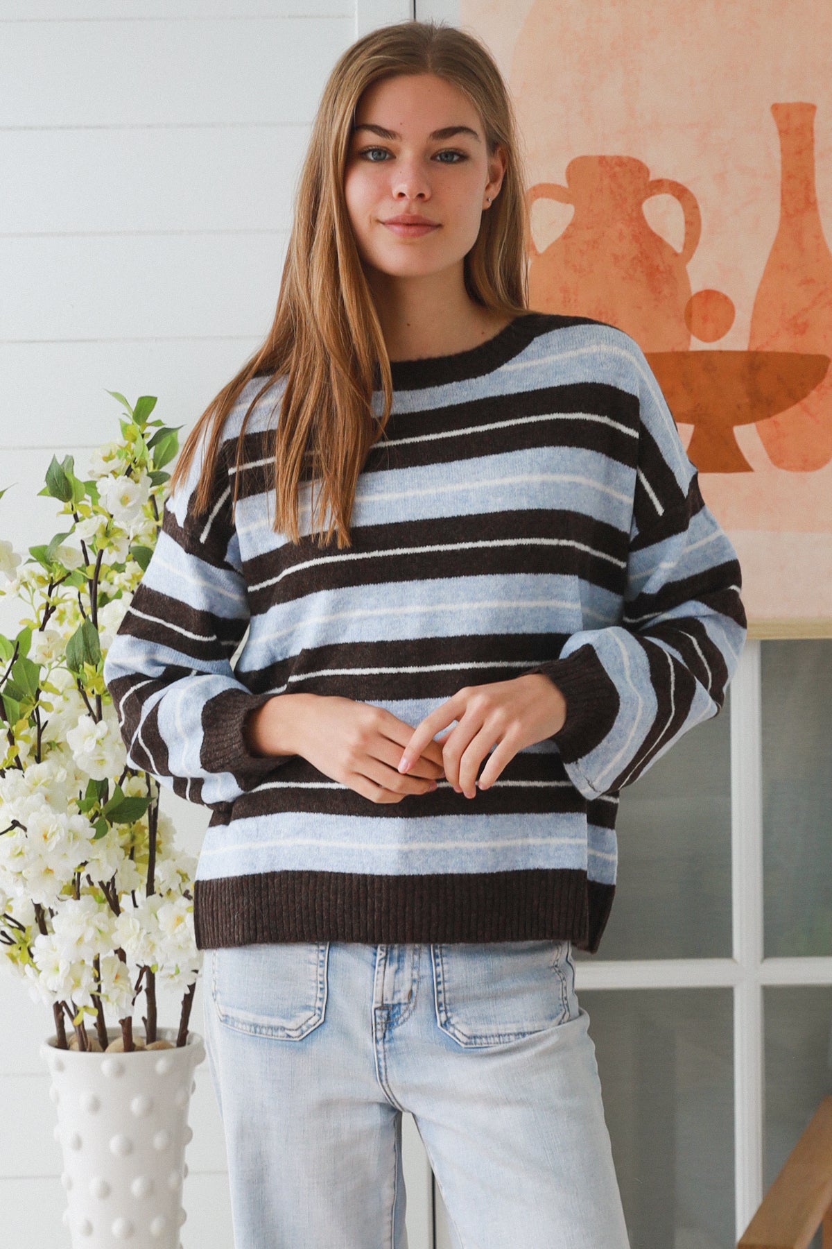 CA0395 BLUE/COFFEE