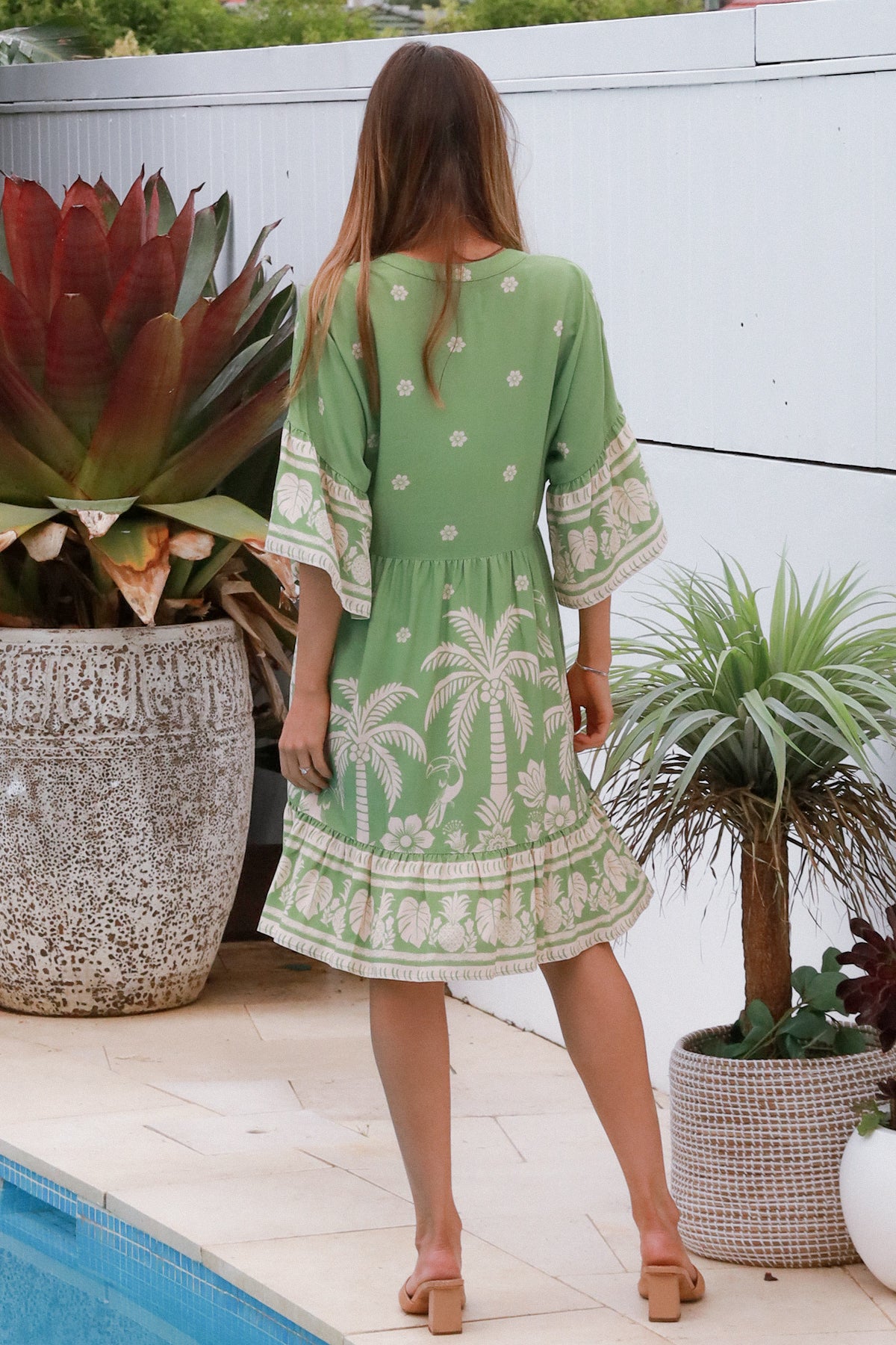 Beatrix Green Mini Dress