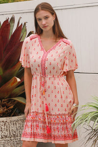 Wrenlee Pink Mini Dress