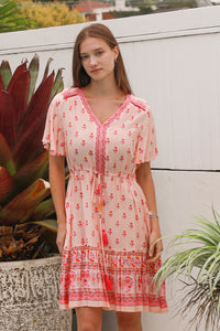 Wrenlee Pink Mini Dress
