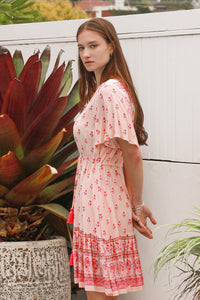 Wrenlee Pink Mini Dress