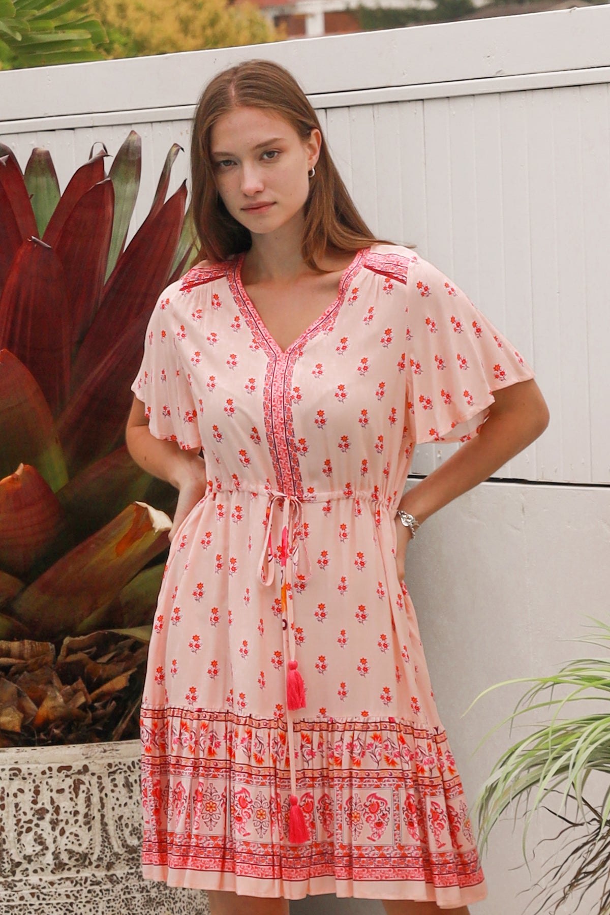 Wrenlee Pink Mini Dress