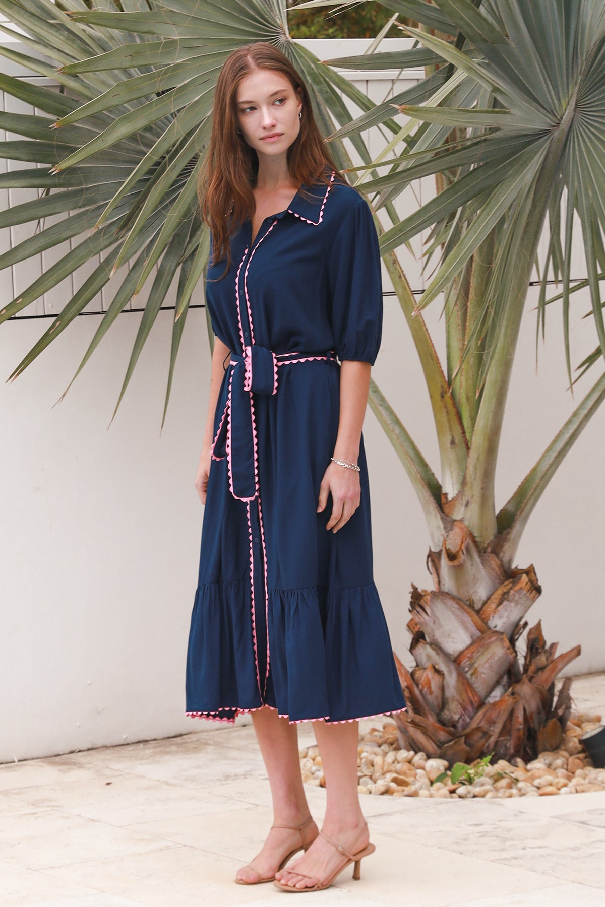 CP0160CH Rayon Midi Dress
