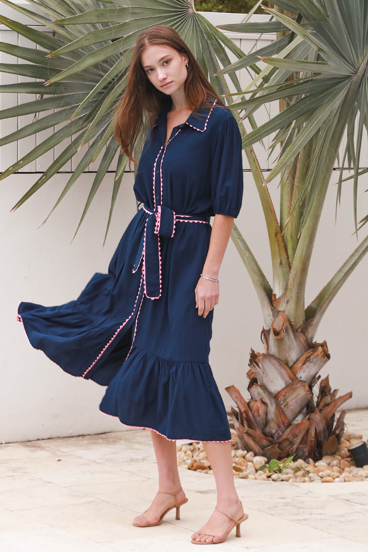 CP0160CH Rayon Midi Dress