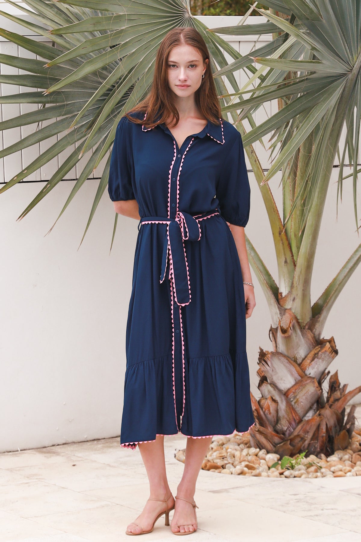 CP0160CH Rayon Midi Dress