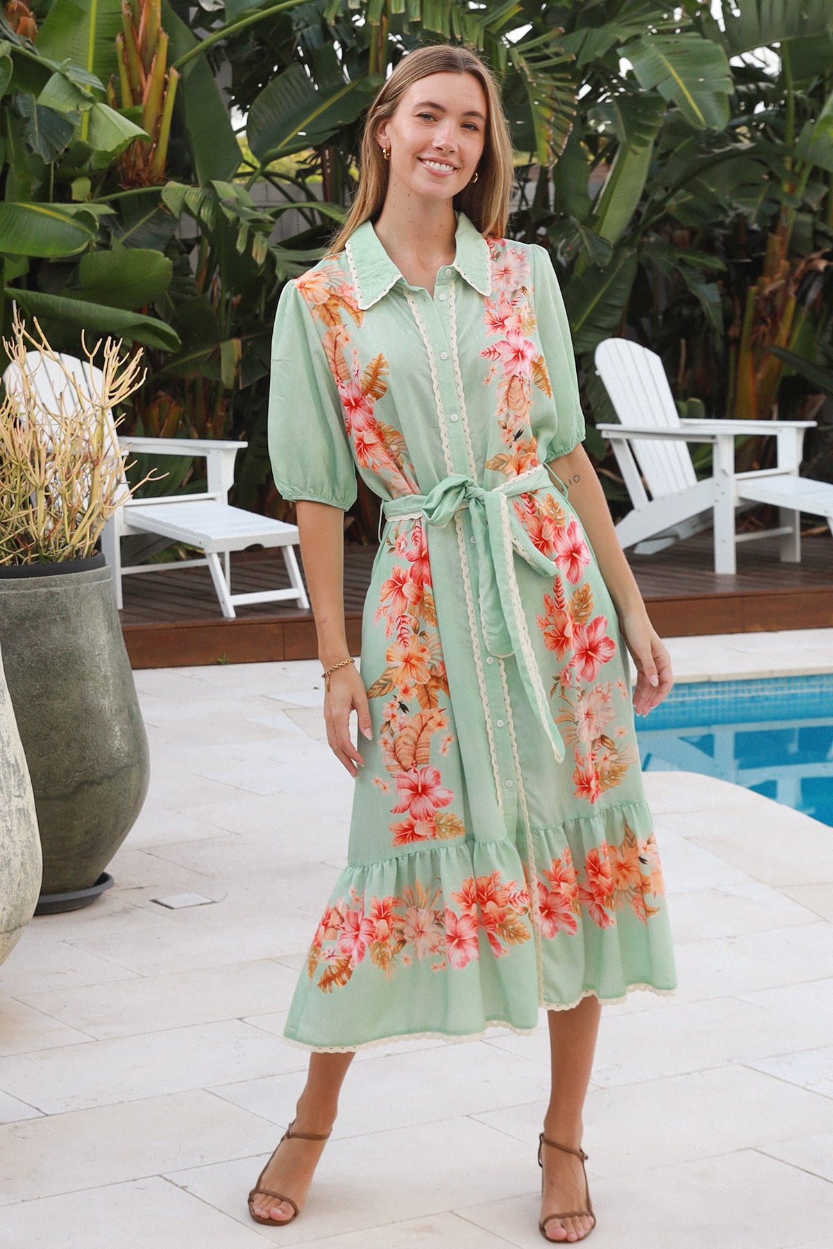 Floral 5 Midi Dress