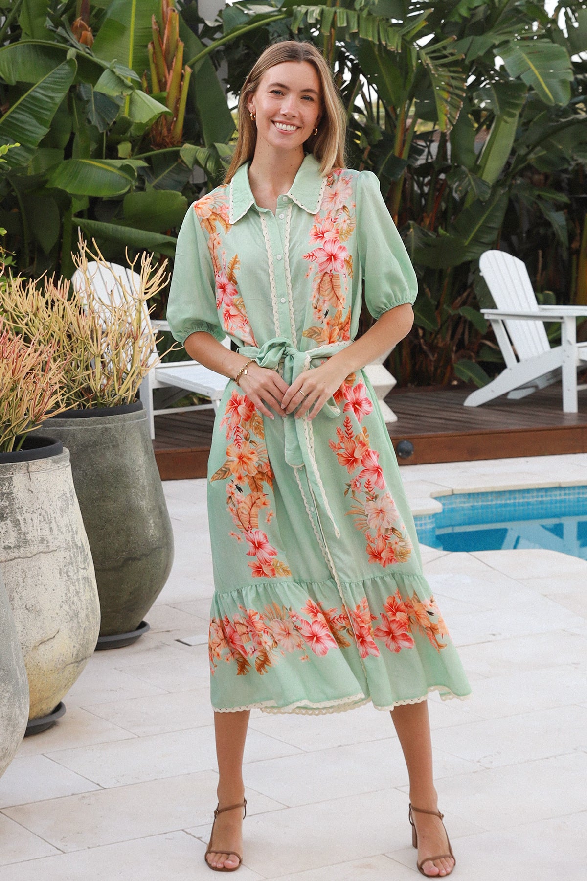 Floral 5 Midi Dress