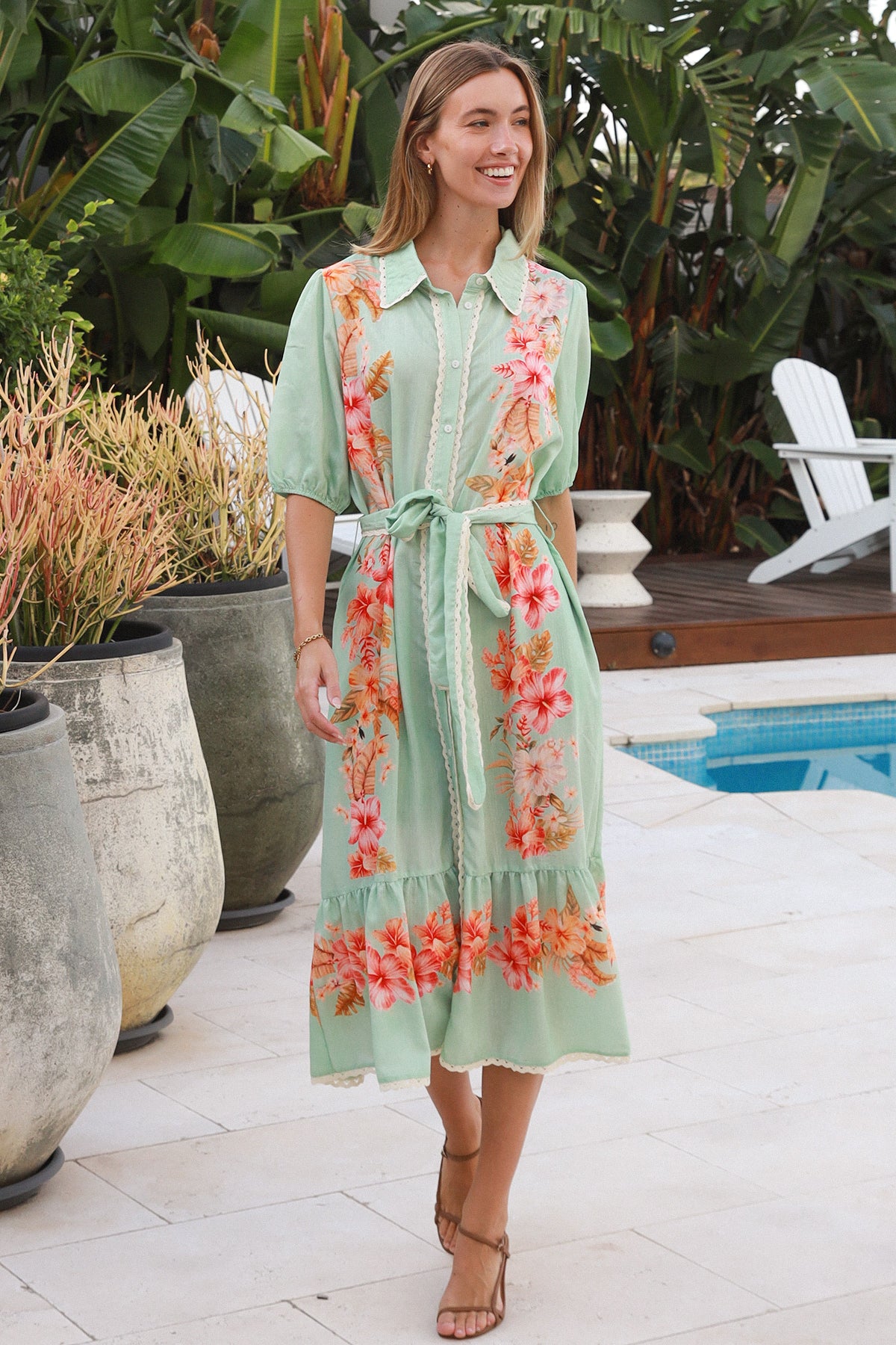 Floral 5 Midi Dress