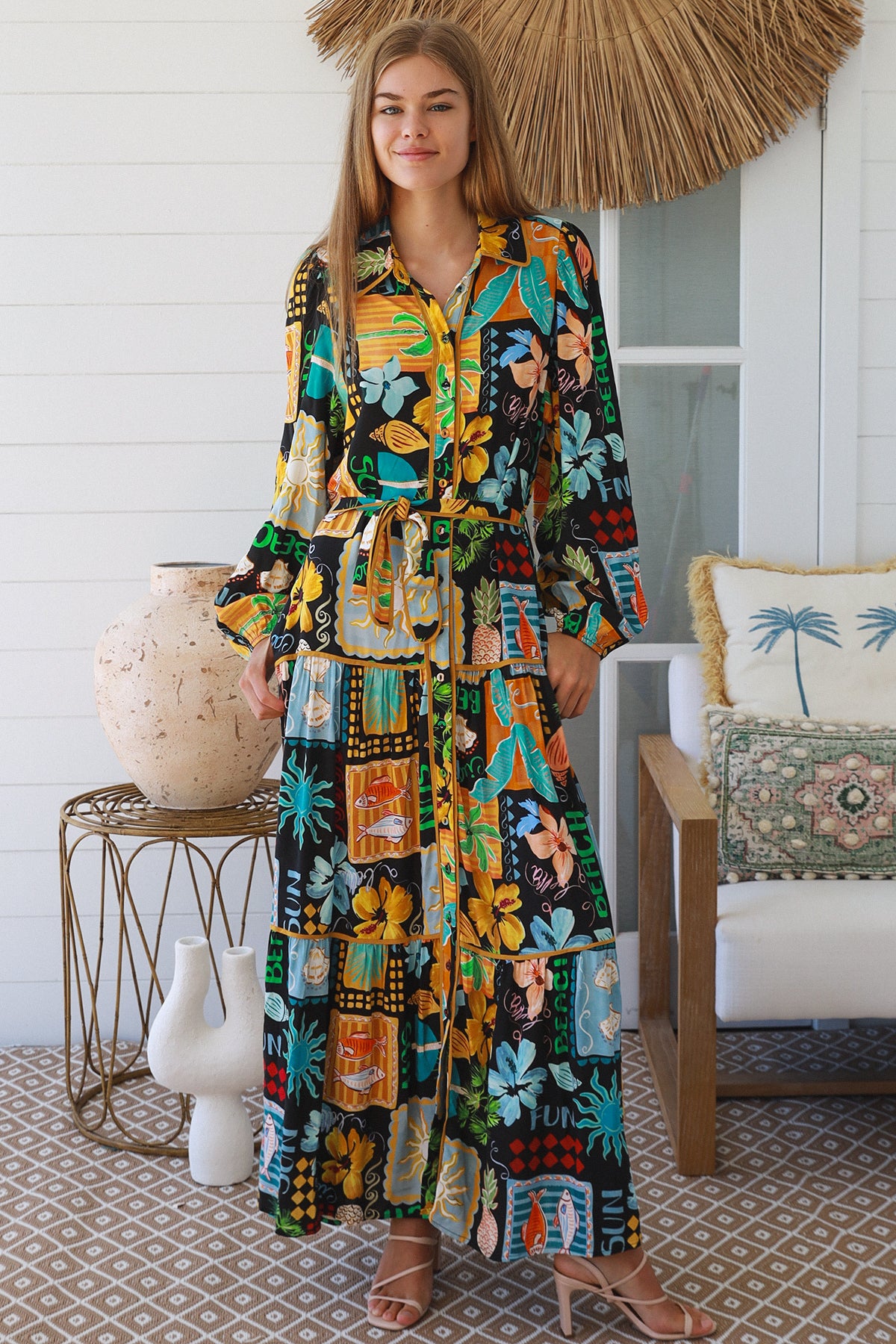 Hattie Black Maxi Dress