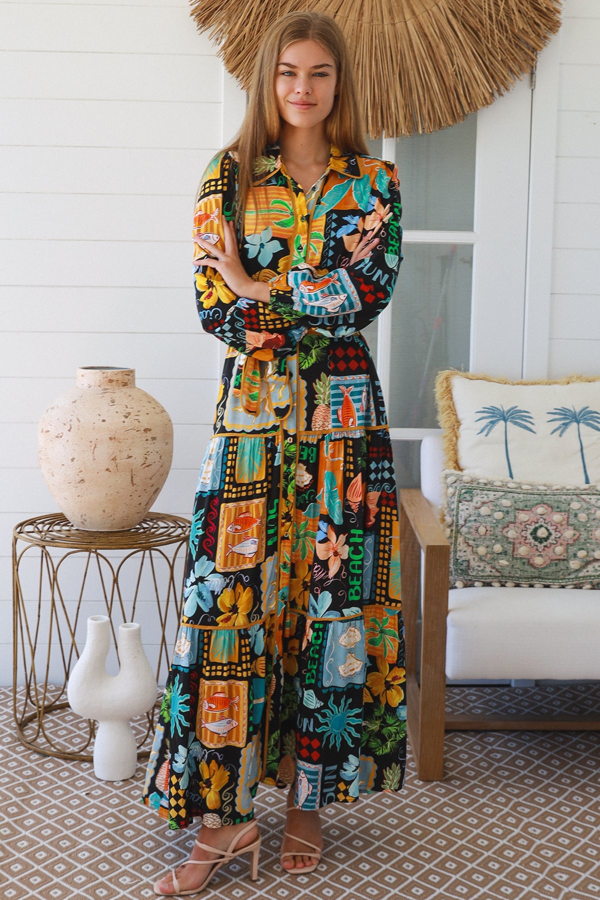 Hattie Black Maxi Dress