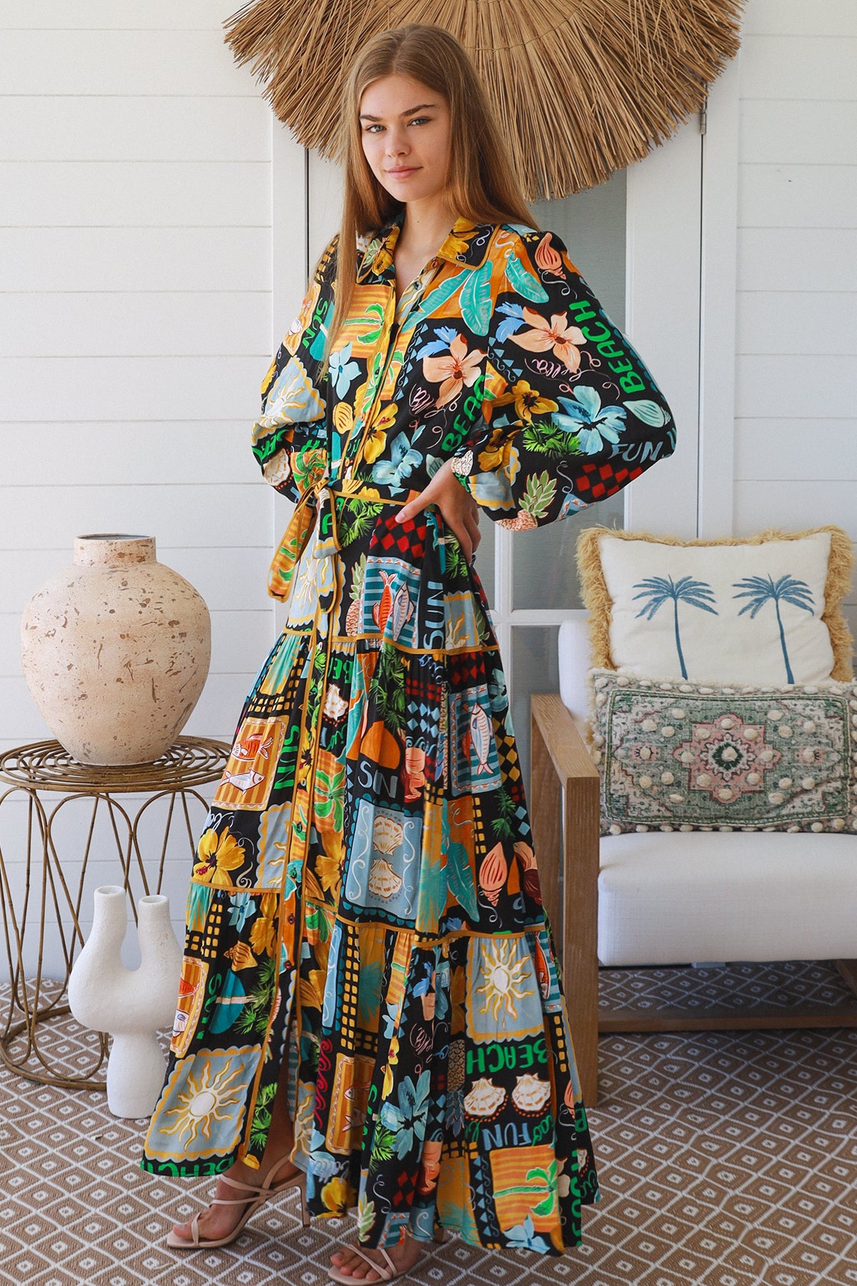 Hattie Black Maxi Dress