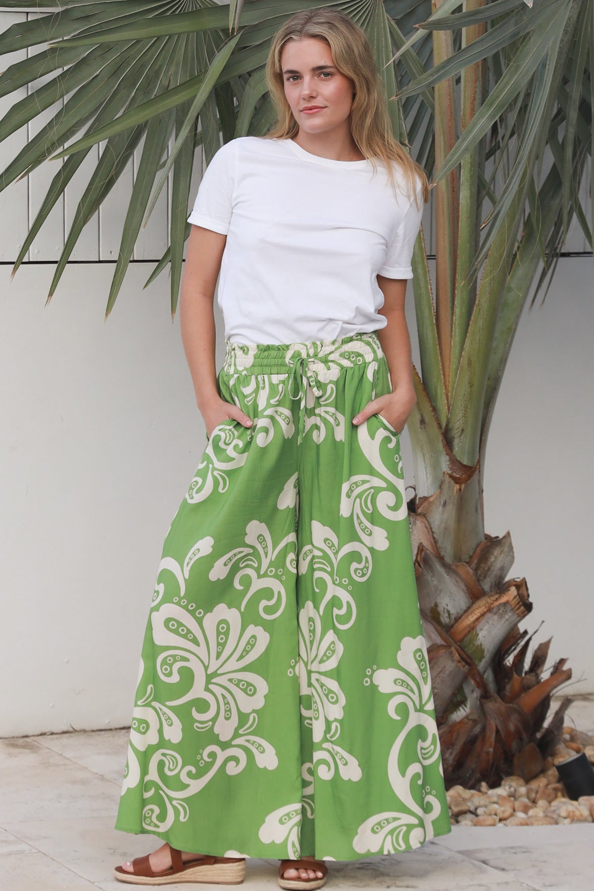 Talia Green Pants