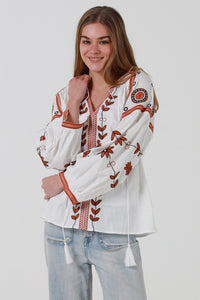 JL0002 Embroidered Top
