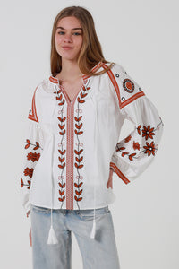 JL0002 Embroidered Top