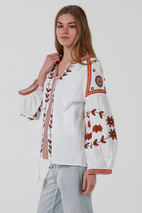 JL0002 Embroidered Top