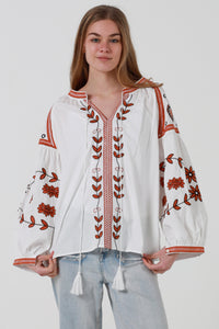 JL0002 Embroidered Top