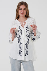 JL0003 Embroidered Top