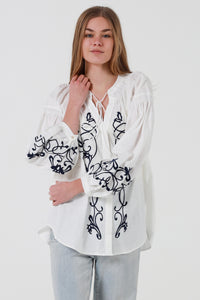 JL0003 Embroidered Top