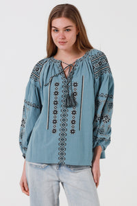 JL0006 Embroidered Top