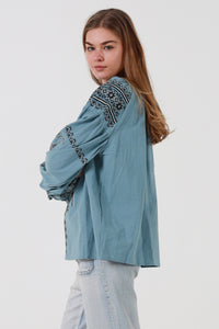 JL0006 Embroidered Top