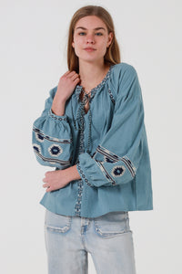 JL0008 Embroidered Top