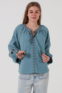 JL0008 Embroidered Top
