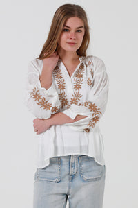 JL0010 Embroidered Top