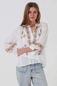 JL0010 Embroidered Top