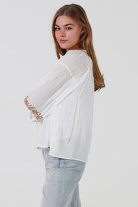 JL0010 Embroidered Top