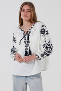 JL0011 Embroidered Top