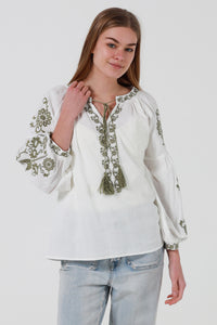 JL0012 Embroidered Top