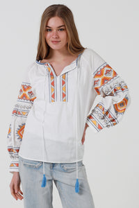 JL0013 Embroidered Top